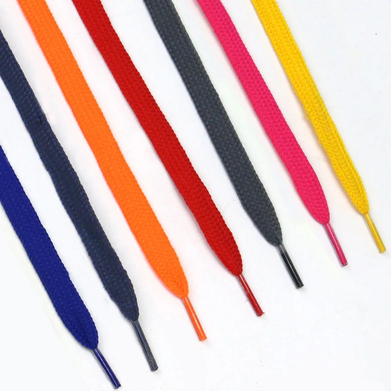 Manufacturer Wholesale Custom Cheap Polyester Flat Shoelace for Sneakers