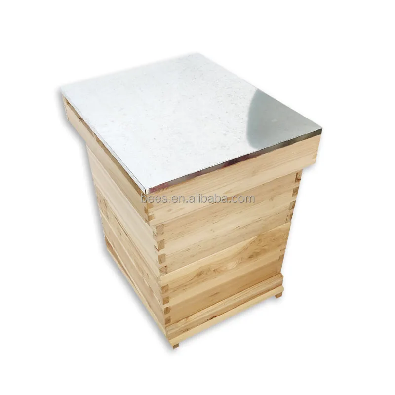 Поставка от производителя в виде пчелиных сот с 1/2/3 слоев Деревянный пчелиный стандартный 10 кадров пчелиный улей лангстрот