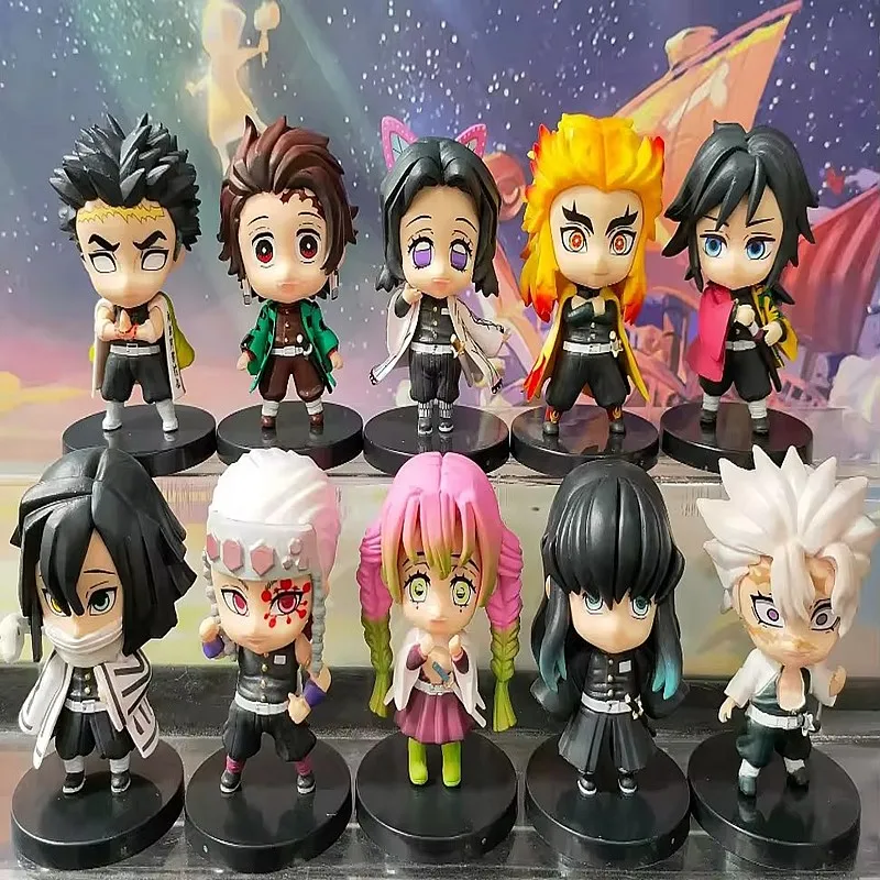 Без коробки Kimetsu No Yaiba Figuras Kamado Nezuko Hashibira Inosuke Demon Slayer Tanjirou фигурка