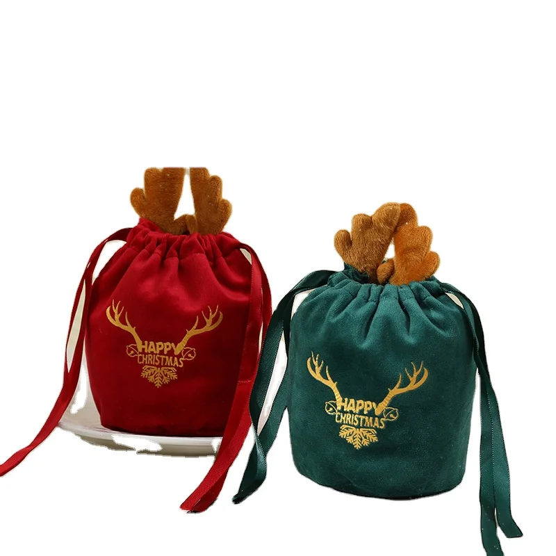 Christmas Halloween Candy Apple Bag Party Creative Milu gift drawstring Bag