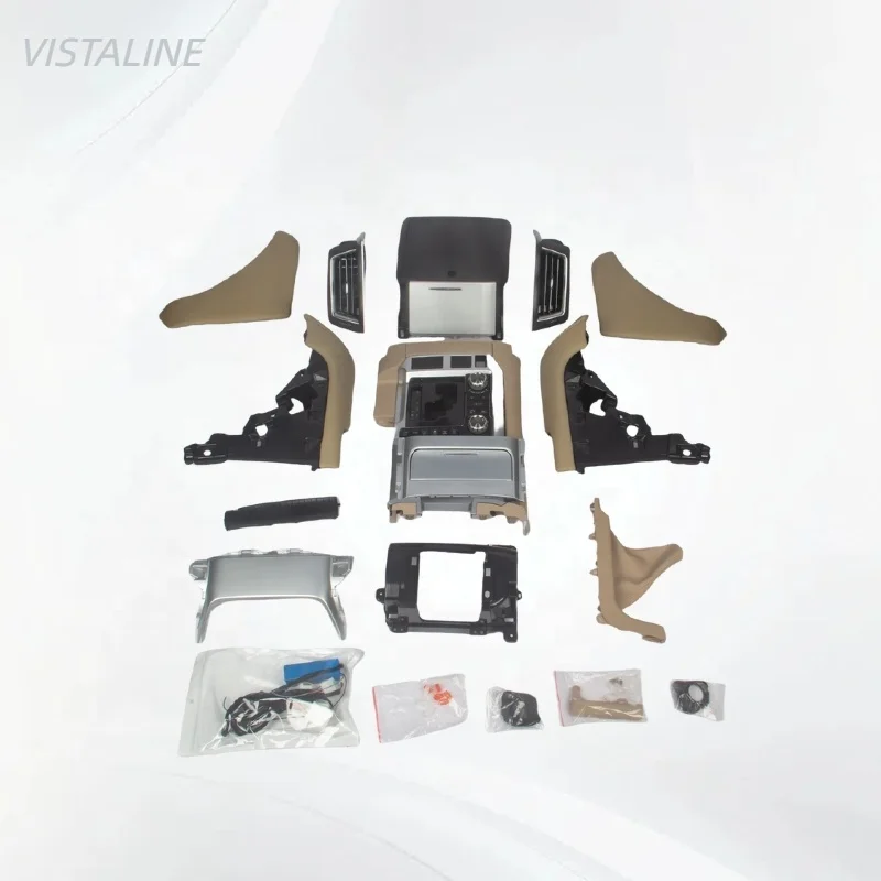 Auto Center Console Steering Wheel Upgrade LC200 Interior For Land Cruiser LC200 2008-2015 Model Inside Upgrade 2016-2022