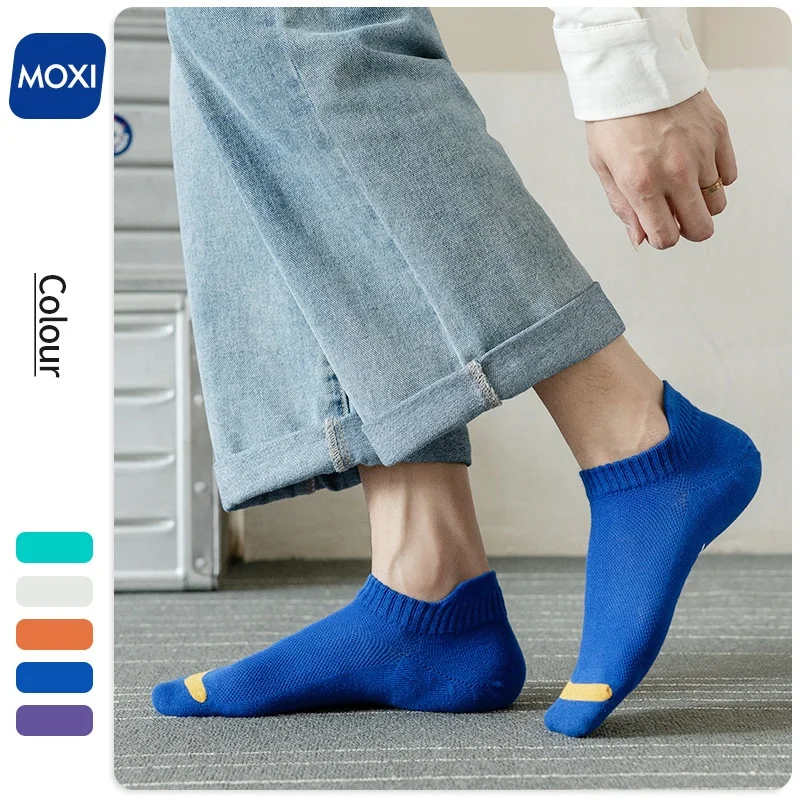 Non-slip shallow mouth mesh men's boat Socks Socks cotton wholesale can not fall off with invisible socks summer pure cotton