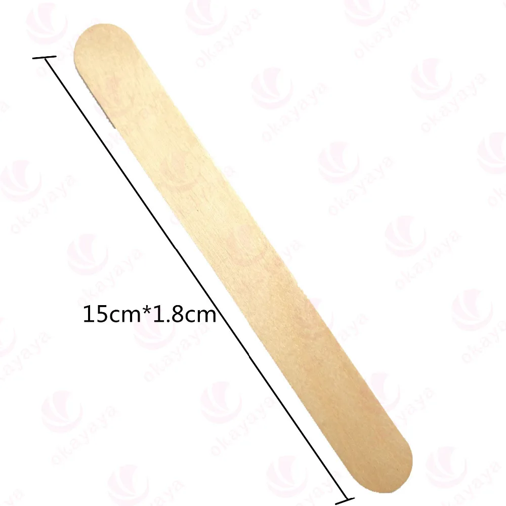 Wax Applicator Sticks  Large Popsicle Sticks Wooden Craft Eyebrow Waxing Sticks Salon Wax Spatula for Hair Removal