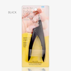 Stainless Steel Acrylic Nail Trimmer Titanium False Nail Cutter Edge Nail Tip Cutter