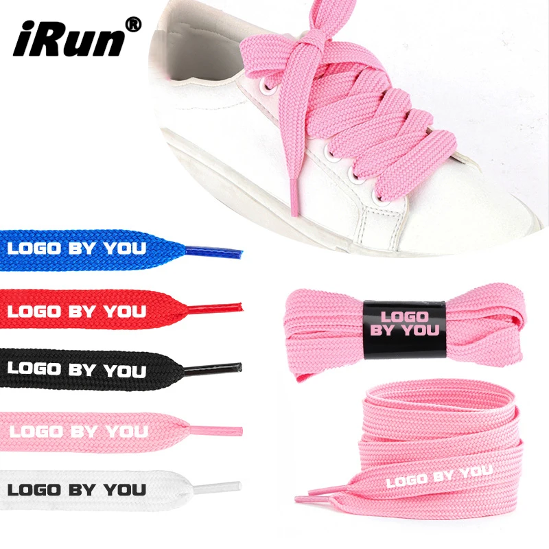 iRun Multi Color Premium Fancy Thick Durable Shoelace Custom Rope Flat Polyester Shoelaces Wide Fat Sport Shoe Laces for Sneaker