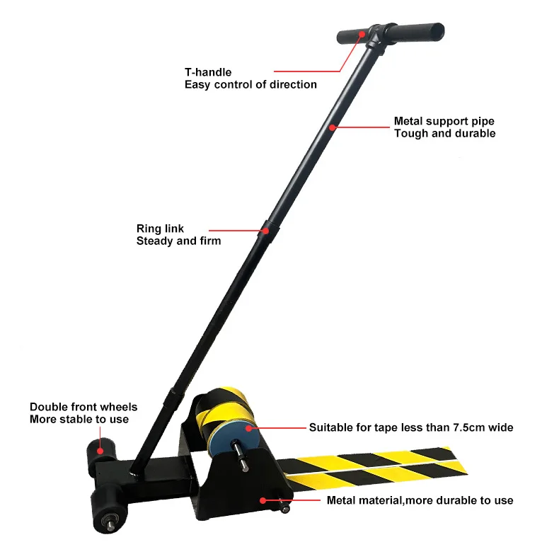 Vinyl Tape Floor Lane Floor Marking Safty Tape Applicator Dispenser Double Sided Tape Dispenser