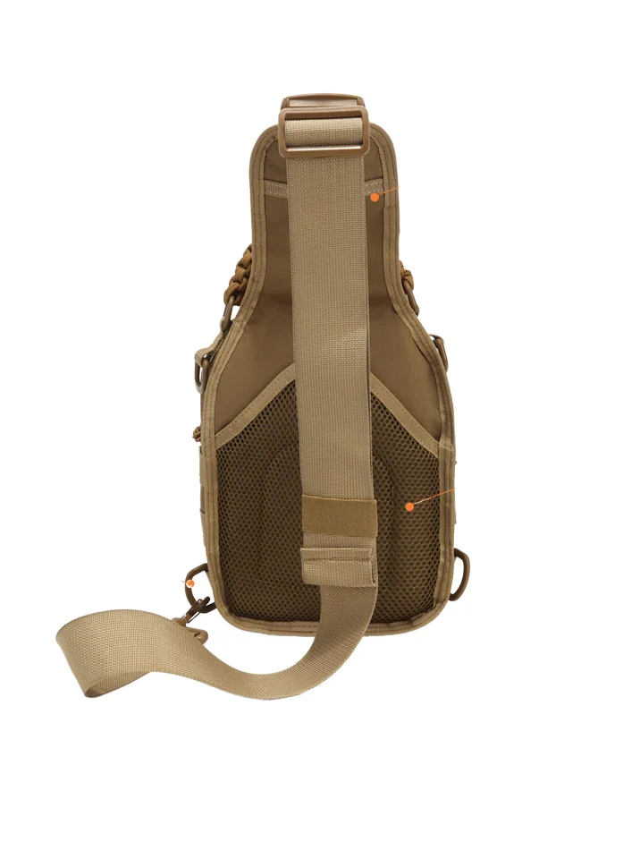 Hot Outdoor Waterproof Single Shoulder Tactical Chest Bag Polyester Molle Sports Backpack for Riding Hiking Camouflage