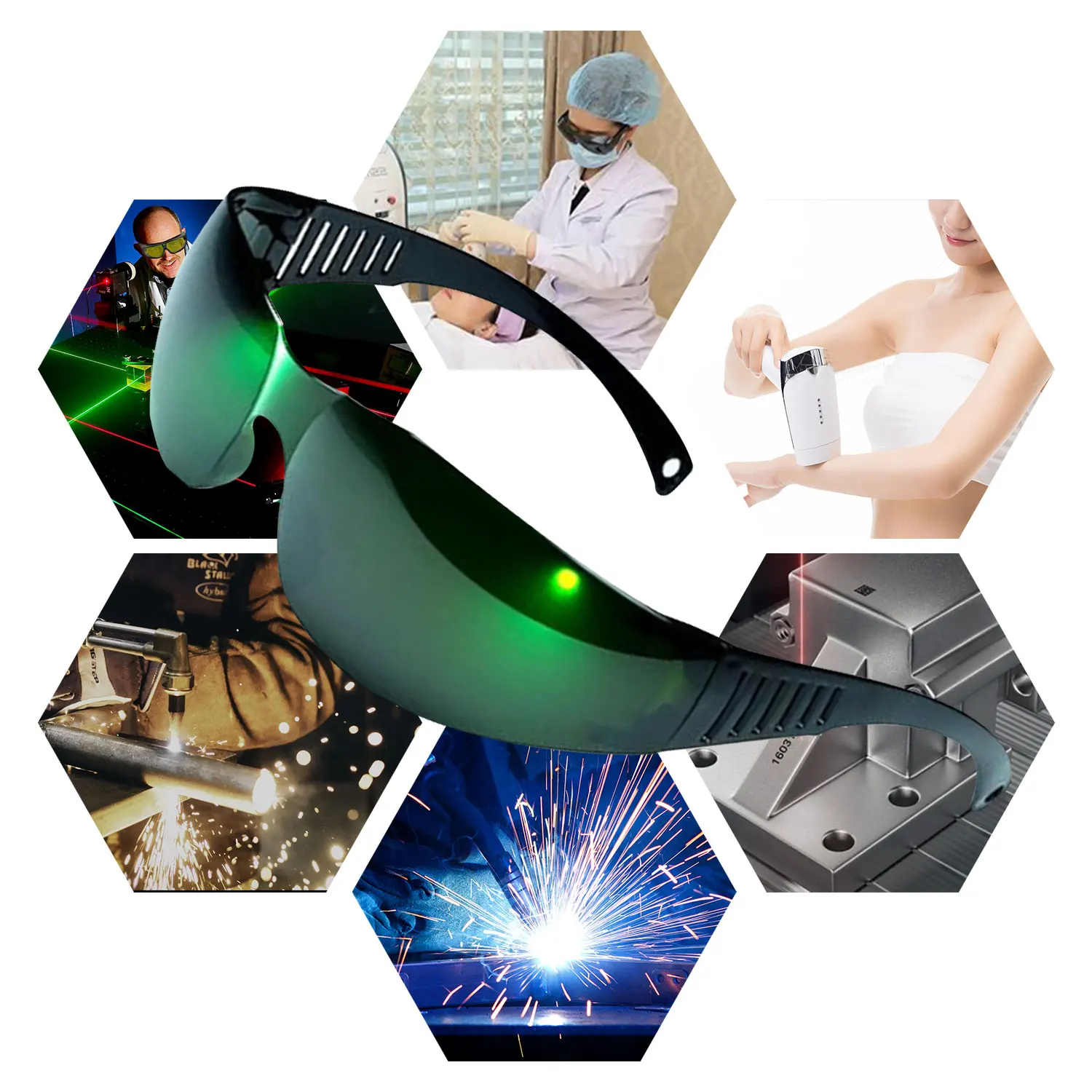 NICESEEM Good Quality Laser Protective Glasses for Laser Welding Machine Cutting Machine