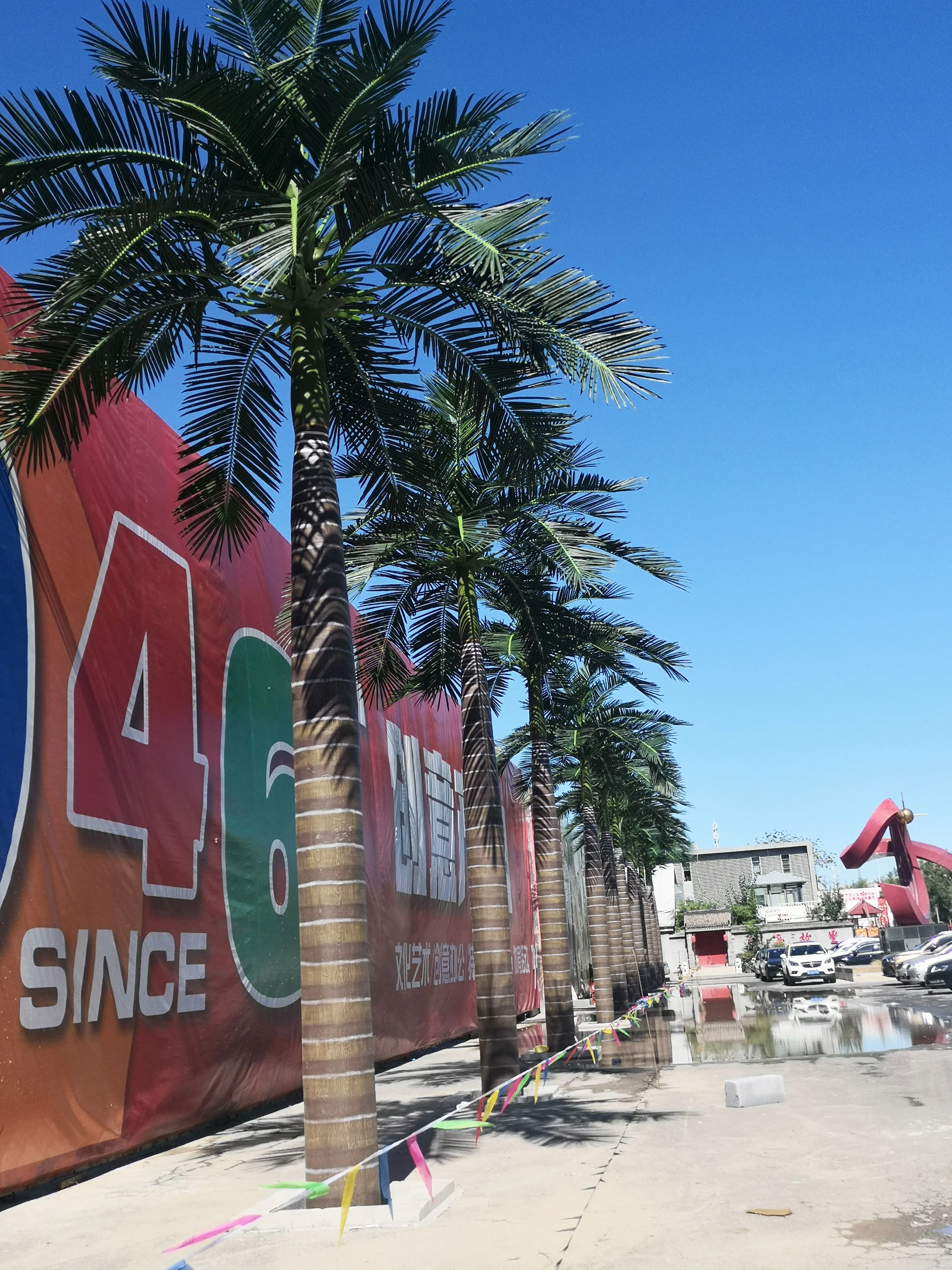 Professional factory make artificial coconut palm tree large outdoor artificial evergreen trees