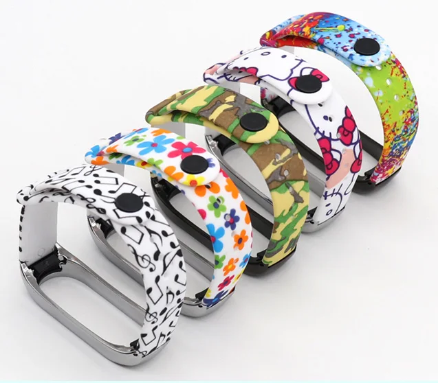 Personalized Strap  Mi Band 4 and Mi 3 Strap for Xiaomi Watch Metal Tray Printing  Watchstrap