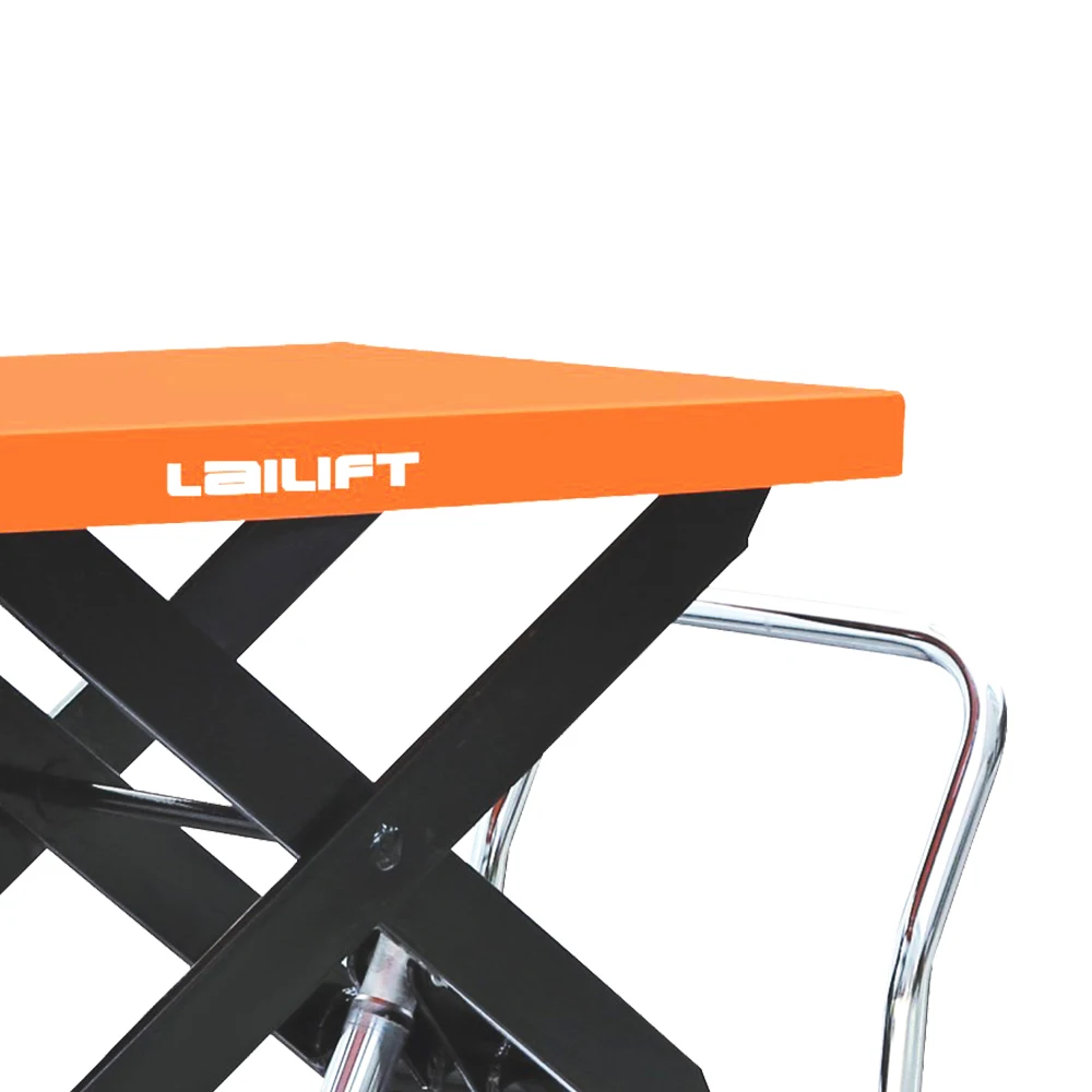 Mobile 500kg small hand hydraulic lifting platform trolley lift tables