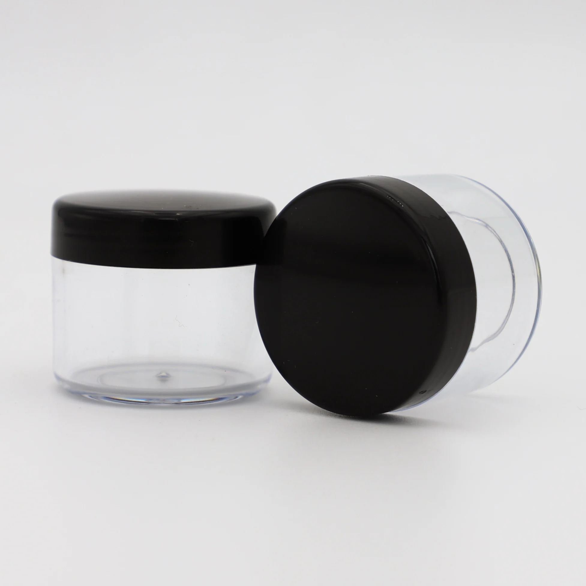 Round Clear Wide-mouth Leak Proof Plastic Container Travel Storage Makeup Beauty Products Face Creams DIY 20g PS Jar