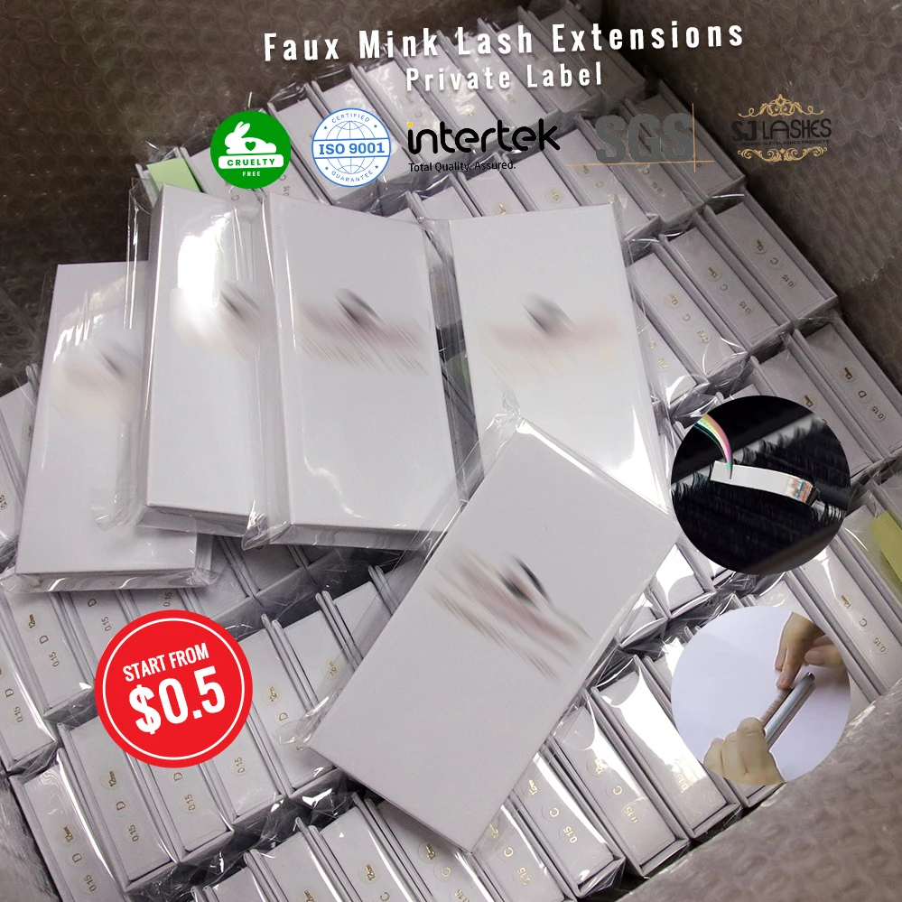 Premium Mink Lash Extension Handmade Lash Extensions Mink Custom Lashes Packaging