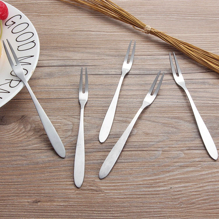 high quality Wholesale Stainless Steel 18/8 Flatware Pizza Moon Cake Fruit Forks