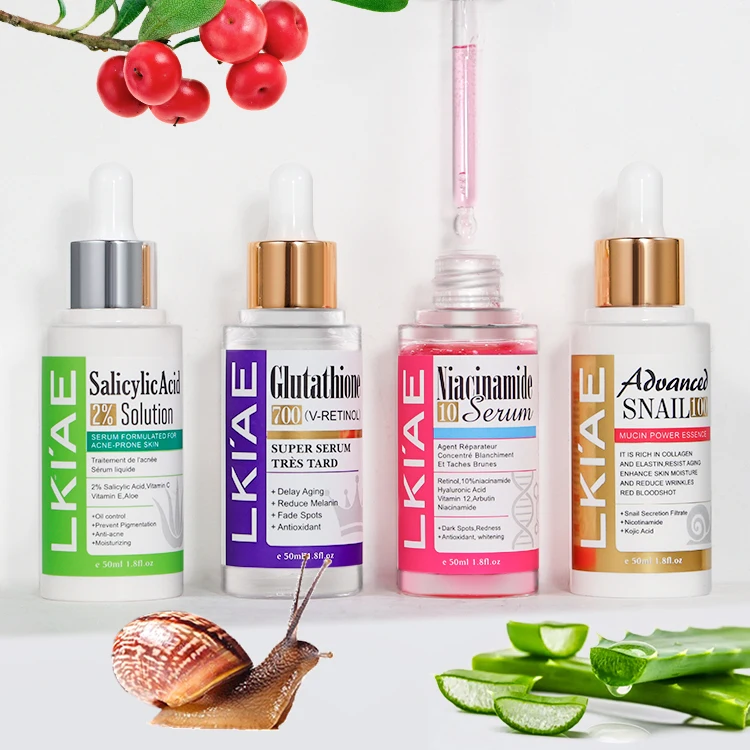 Private Label Super Skin Care Serum Facial Anti Aging Moisturizing Lightening Dark Spot Correcting Face Glow Whitening Serum