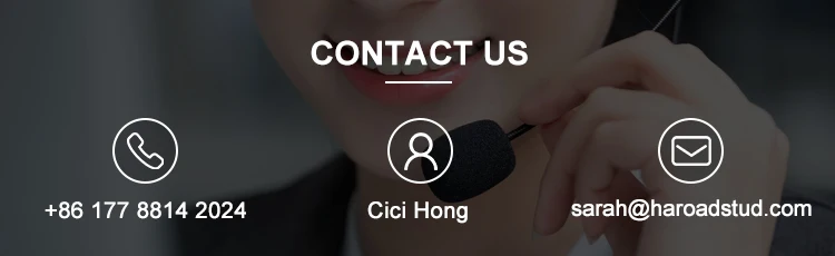 Flashing yellow led light IP 68 load capacity circular embedded solar road stud for highway