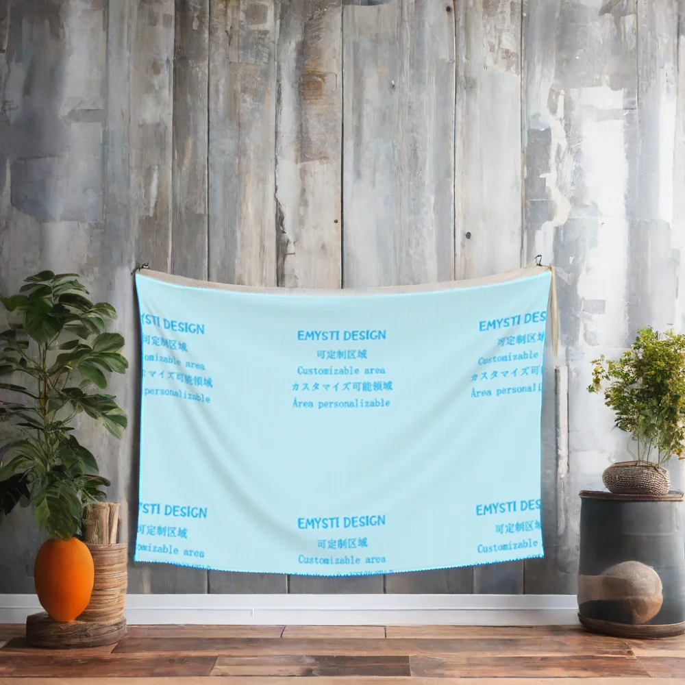 Tapestry Print Your Design Wall Hanging Fabric Beach Coverlet Personalized Photo Decor 90x60Inches Customized