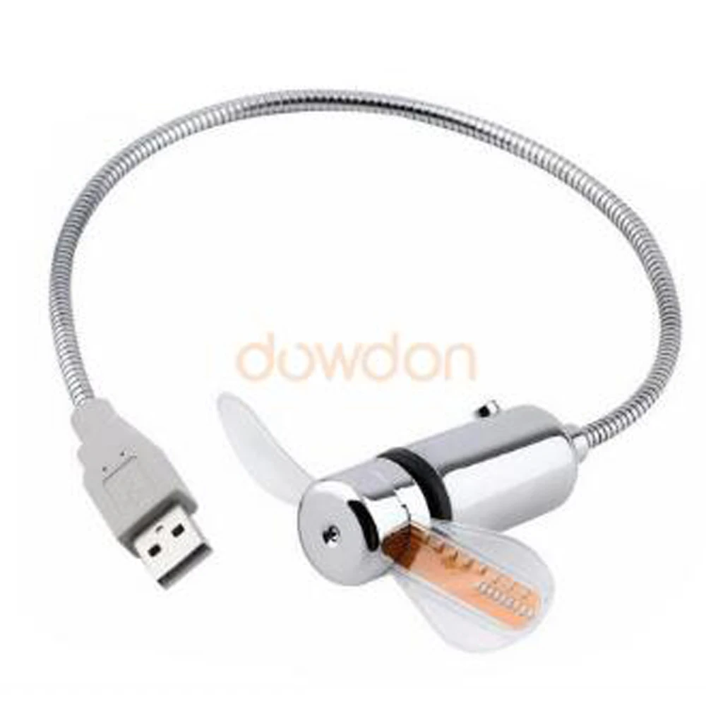 Мини-вентилятор Охлаждающий пластиковый с USB-портом для компьютера и внешнего аккумулятора