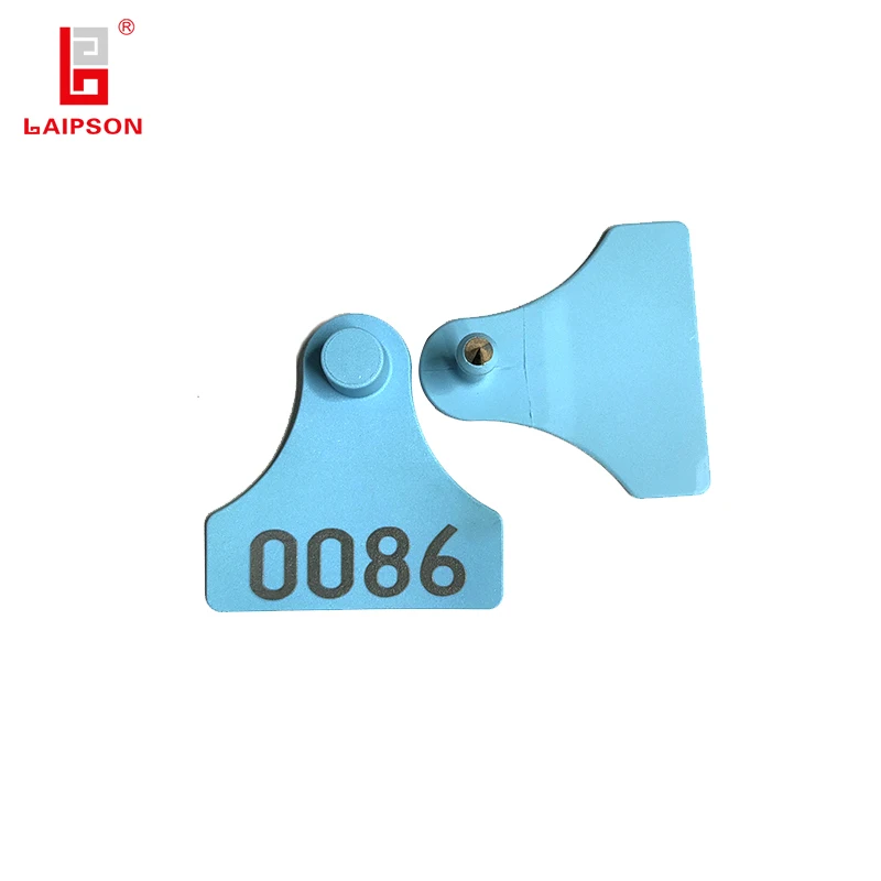 TOP TPU Shovel visual pig goat cattle ear tag with printing number for farm