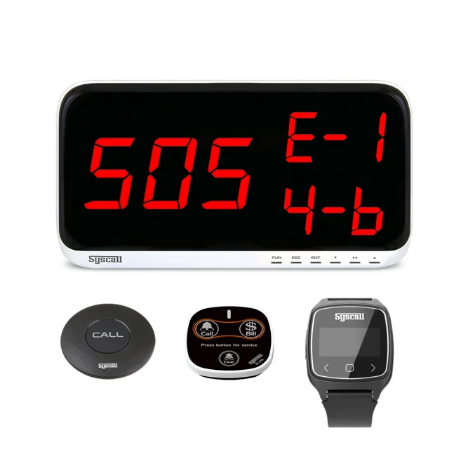 Wireless Customer Guest Beeper Buzzer System Restaurant Pager For Restaurant Nursing Home Cafe Hospital