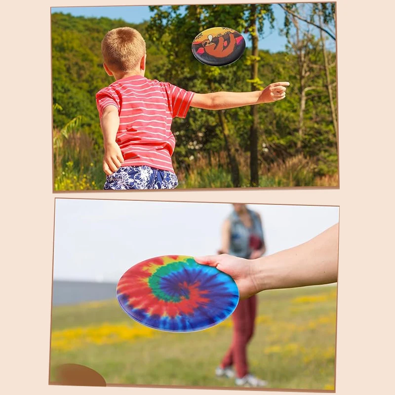 Wholesale Stock Custom Logo Printing Foldable Silicone Flying Disc Golf Disc Toy Blank 6 Inch 55 Gram Sport Soft Fly Disc