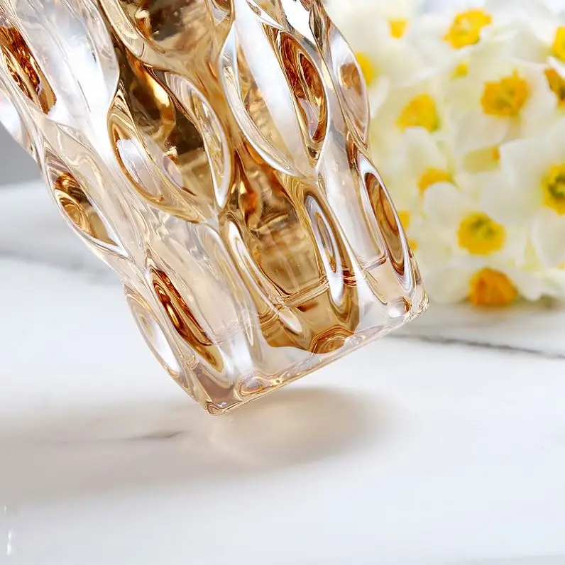 Wholesale Crystal Glass Color Vases Home Dining Room Office Wedding Party Handmade Decorative Vases Household Supplies