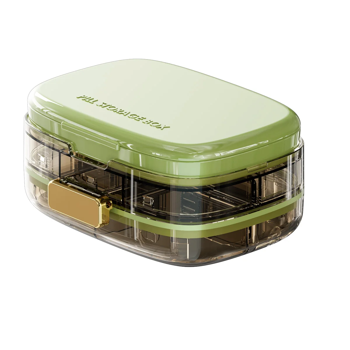 Wholesale 7 Day Weekly Portable Pocket Pill Dispenser Promotional Travel Easy Open Mini Vitamin Pill Storage Box Cases