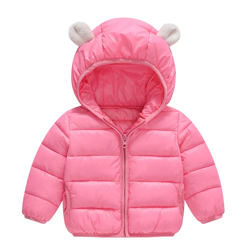 Hao Baby Kids Down Jacket Cotton  Boys and Girls Winter Light Jacket Cute Coat