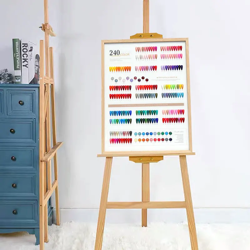 Large Wooden Display Card At The Entrance Of The Nail Salon Other Products Nail Gel Display 240 Color Palette nail display card