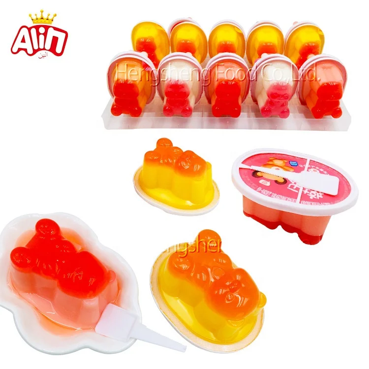candy jelly  bear cups plastic  Ruby Bear fruit jelly  cup jelly