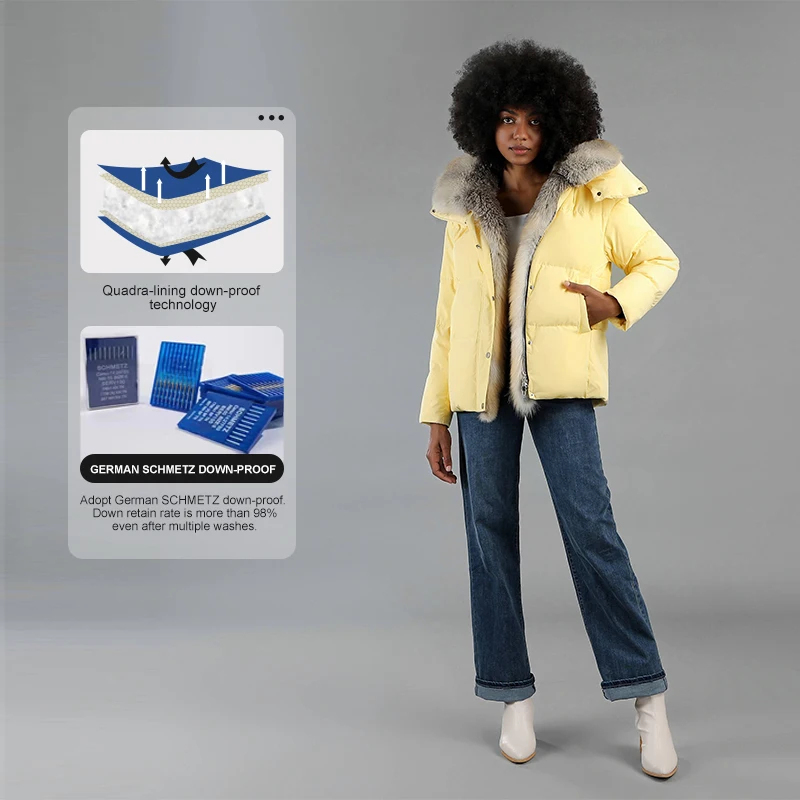 Korea Fashion Women Puffer Bubble Goose Down Ladies Jackets Coats Winter Fashion Women Puff Jackets