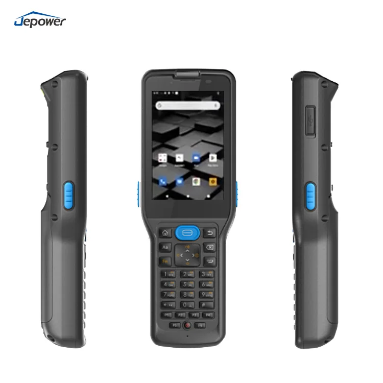 Android 12 barcode scanner industrial rugged handheld terminal PDA for retail finance medical With Keyboard Nfc for warehouse