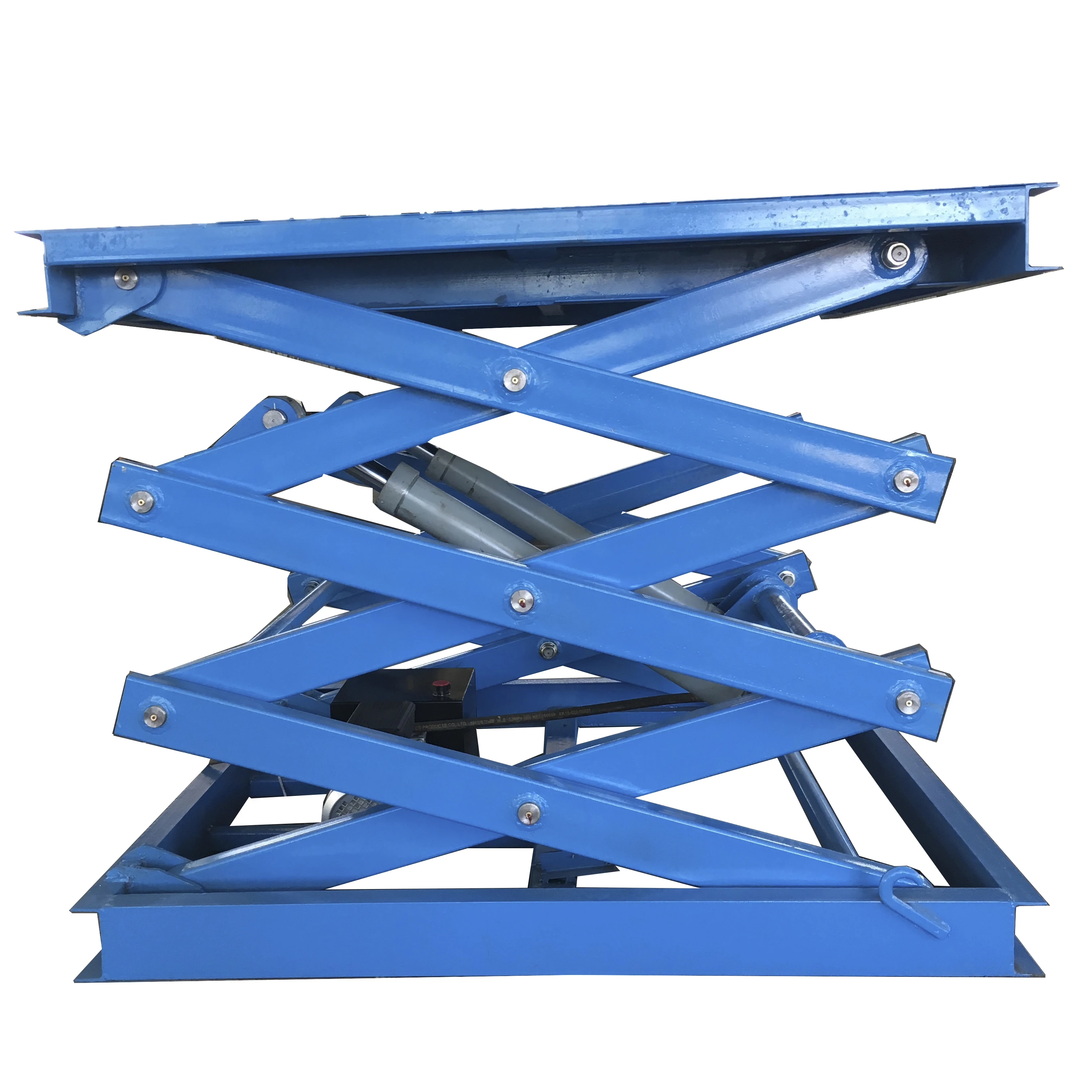 Professional   500kg capacity fixed hydraulic scissor car lift/stationary scissor lift platform used for sale