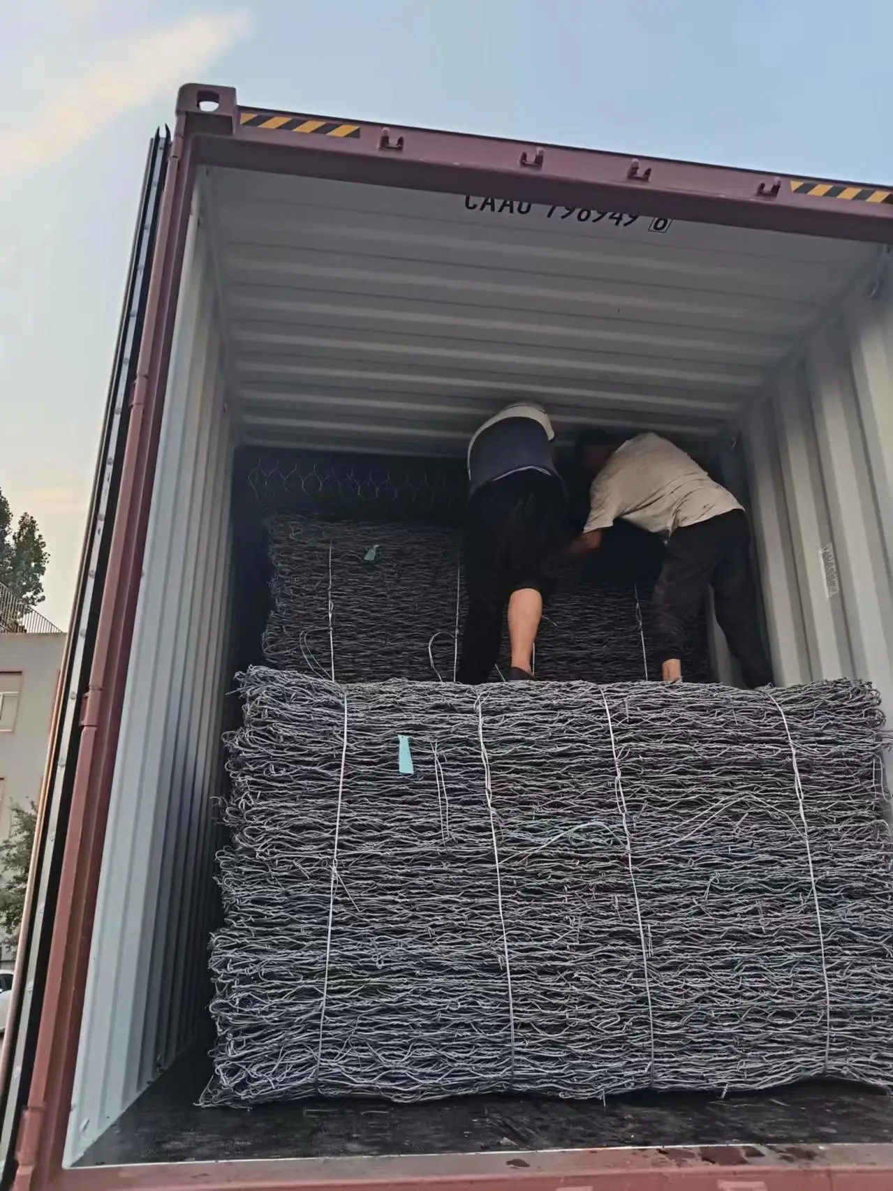 Gabion Cage Горячая оцинкованная проволочная сетка 8*10 см габионная коробка Подпорная стенка корзина с ПВХ покрытием 2x1x1 м