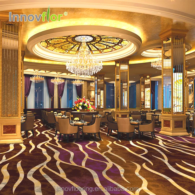 5 star hotel Custom design Commercial Banquet Hall  wall to wall Axminster Carpet