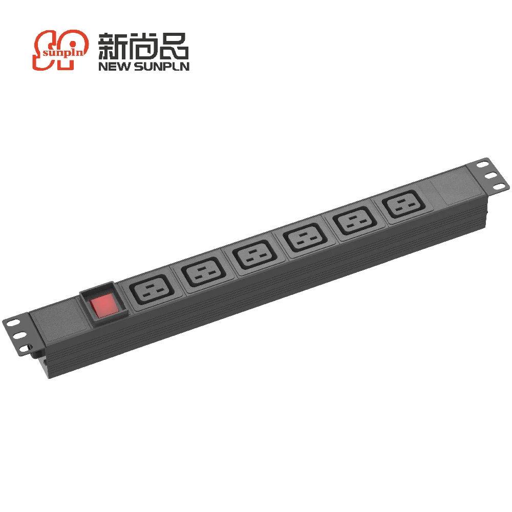 quality guarantee C14 power strip 6 ports control panel PUD for dc high power 240V 30A 50A extension sockets