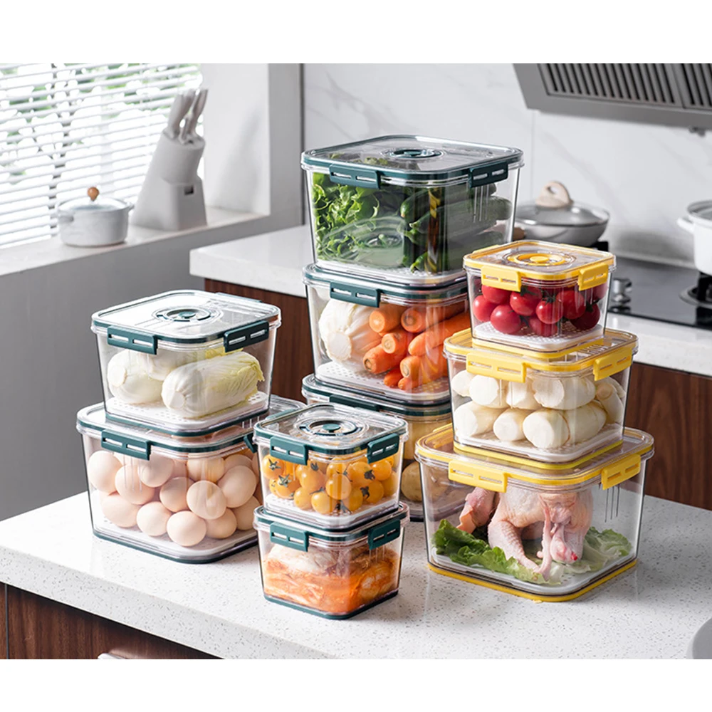 Bulk cheap clear airtight stackable plastic food storage box