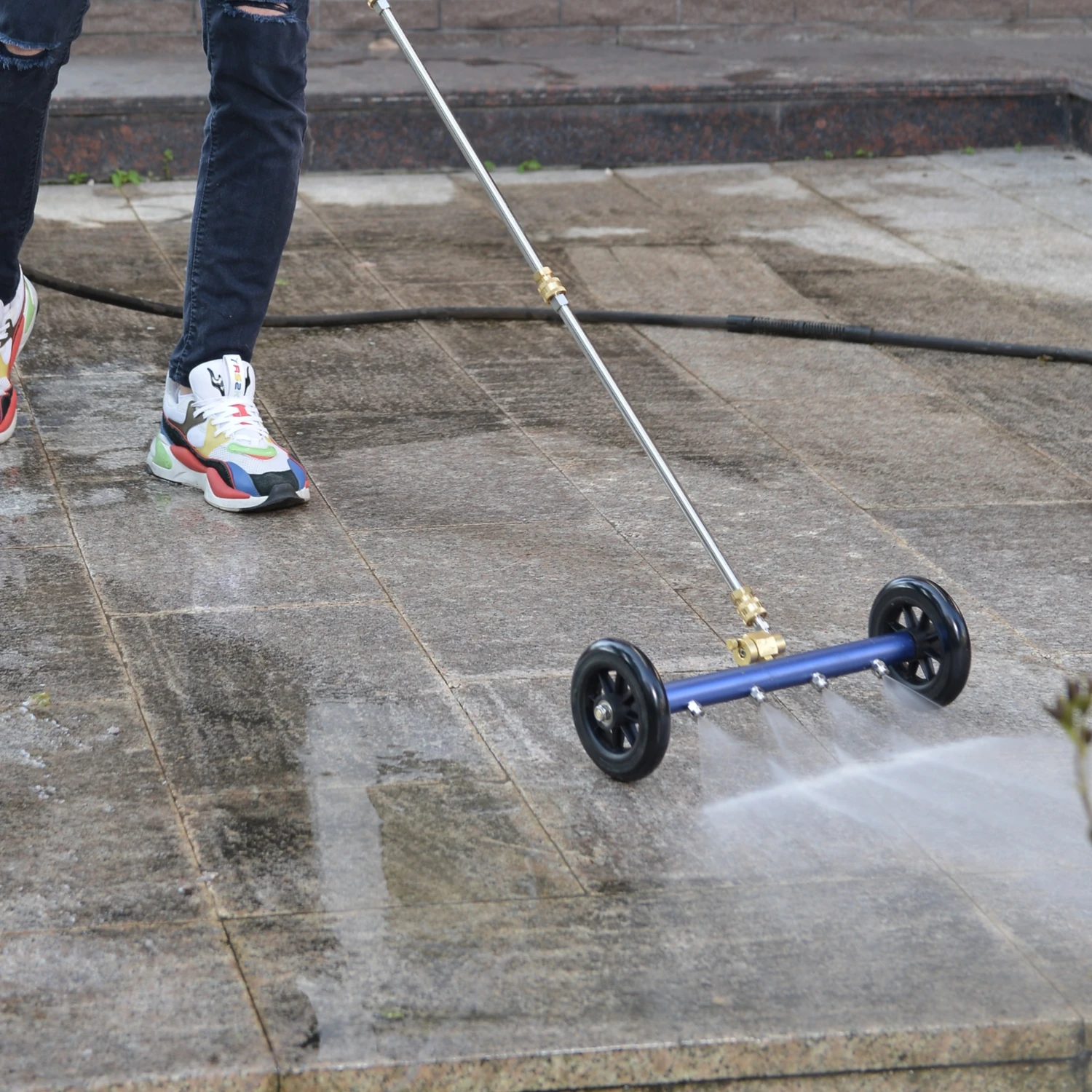 High Quality Pressure Washer Undercarriage Cleaner Car Wash Kit 16 Inch Water Broom Washing Under Car