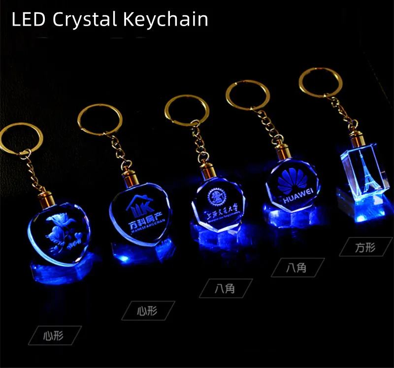 Promotional Led Key chain Light Mini Led Flashlight Camera Pendant Led Keyring Fashion Engraved Sublimation Acrylic Led Keychain