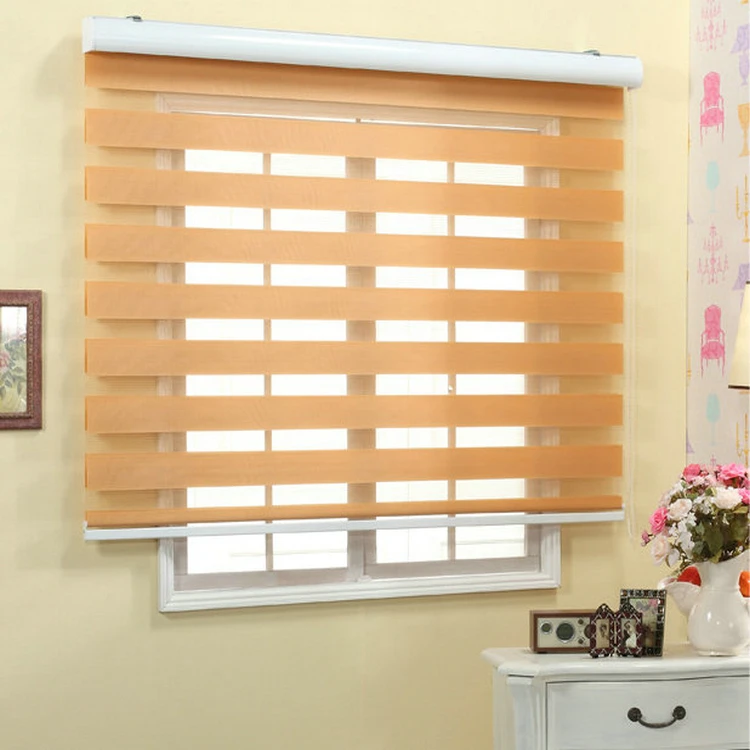 Fashion Luxury Day & Night Cassette Zebra Rainbow Blind Curtain Window Shade For Home Decor