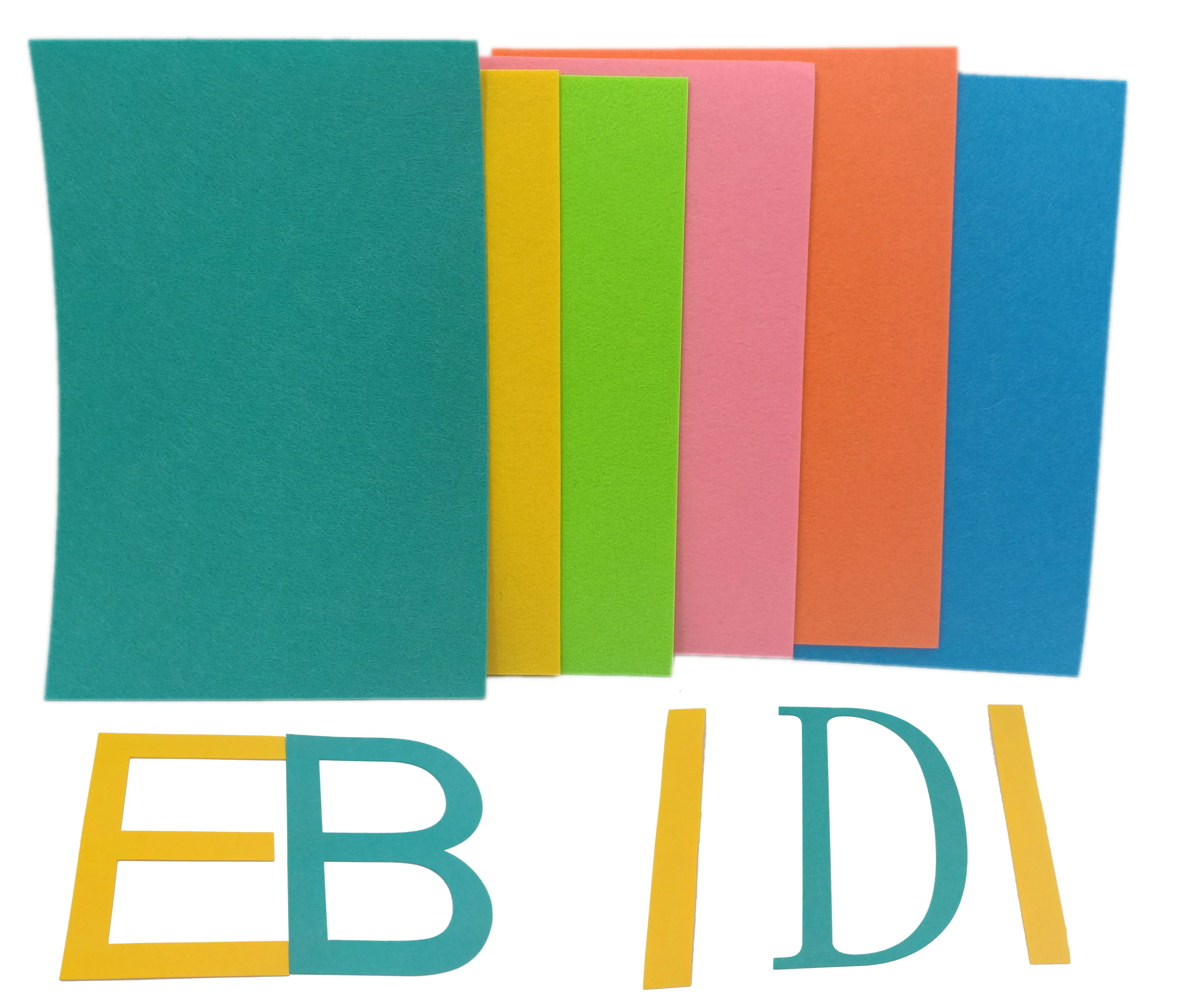 A4 A5 A6 size 1mm 2mm 3mm 4mm 5mm polyester nonwoven wool felt sheet felt fabric craft felt paper