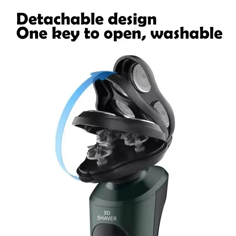 Flexible Waterproof Rotary Electric Shaving Machine Beard Trimmer Foil Electric Razor Shaver for Men 4 in 1 Customized Logo S700