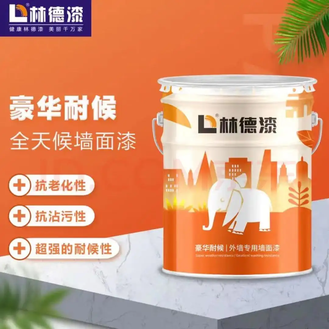 Краска Linde роскошная Погодостойкая краска для наружных стен неорганическое анионное покрытие
