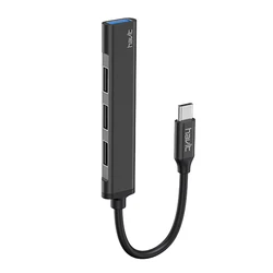 Hb41 Havit Usb Hub 4.0 4 In 1 For Laptop Computer Multifunction Wholesale Charging Phone Dock Station Type-C To Usb Hub