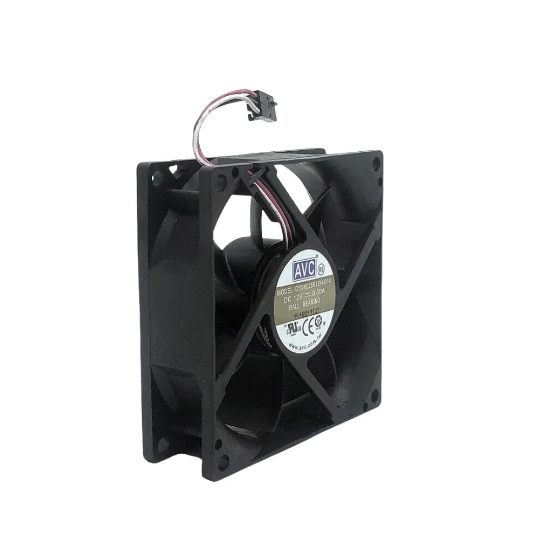 YJL 1PC AVC DS08025B12H-014 Cooling Fan V 0.30A 80mm Computer CPU New B