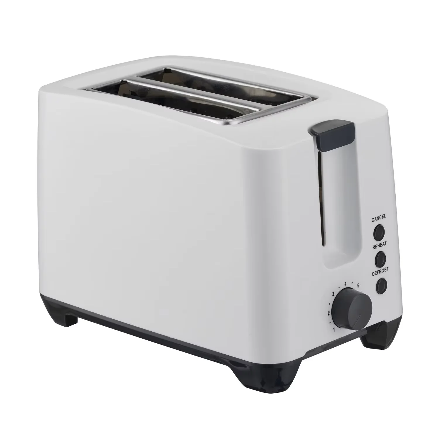 2 Slice Toaster Wide Slot Bread And Bagel Toaster Double Side Baking Compact Bread Toaster With Removable Crumb Tray