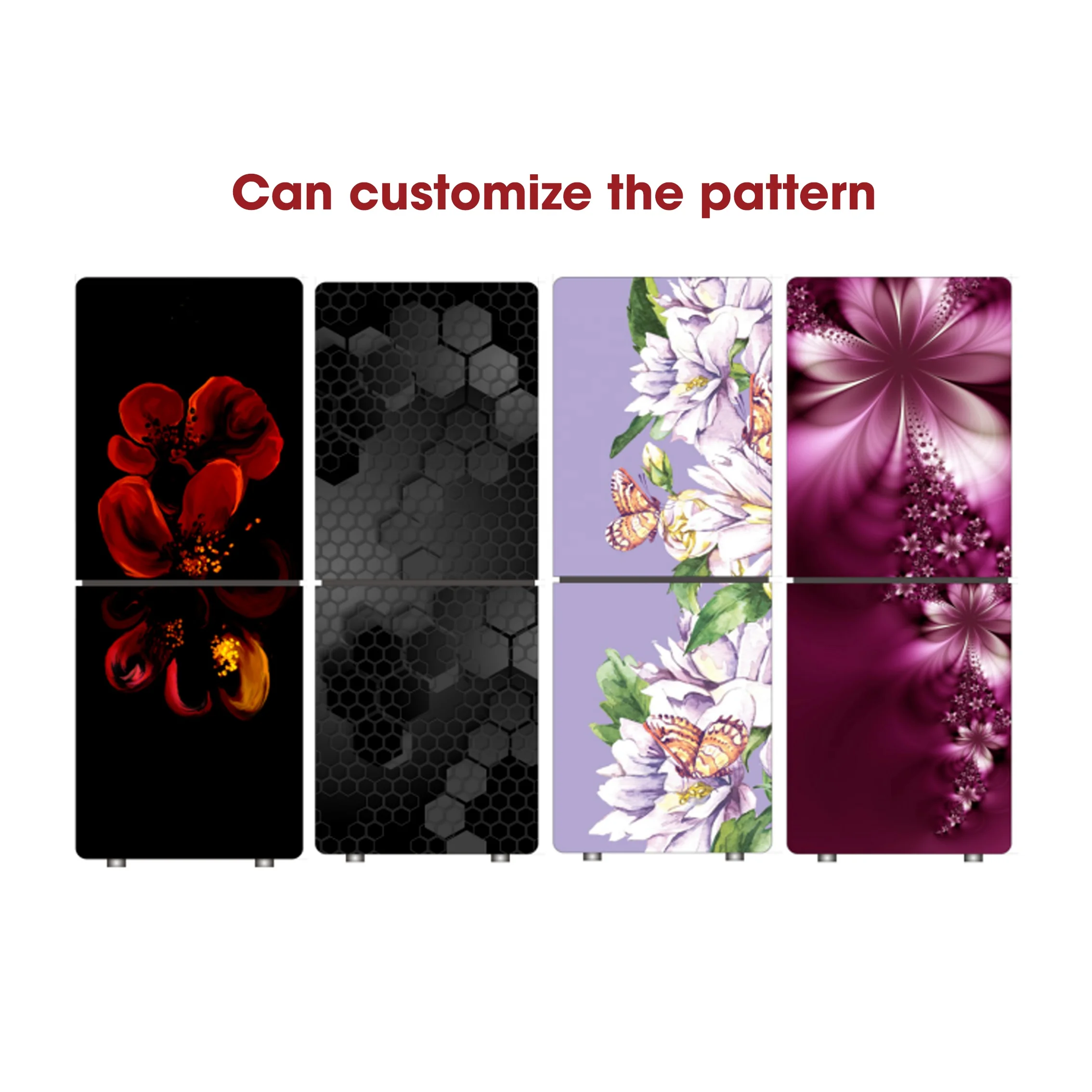 Tempered thickness 3 mm-8 mm components spare parts decorative refrigerator glass panel