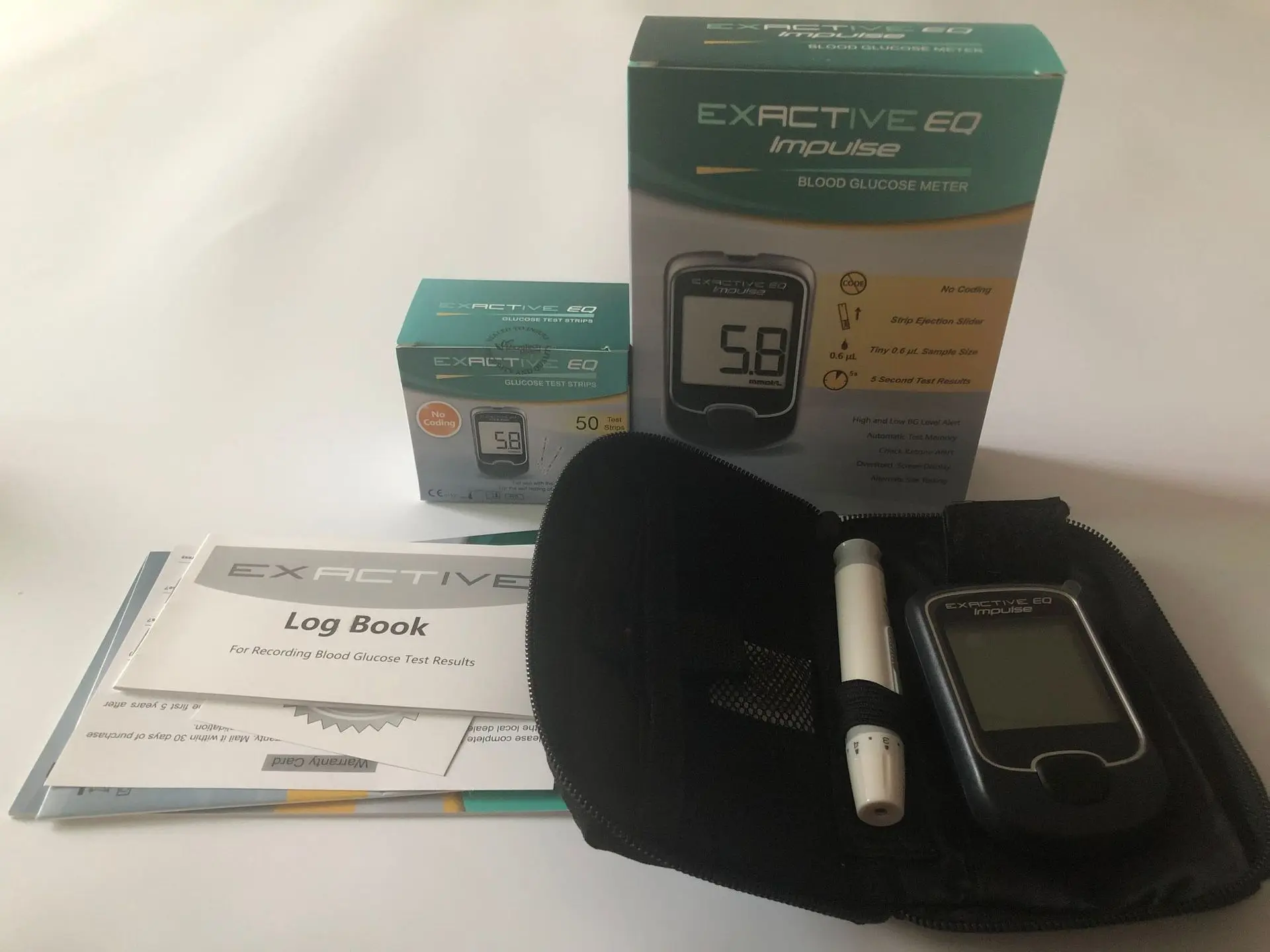 
Simple household Exactive EQ Impulse professional small automatic blood glucose meter for diabetes patients 