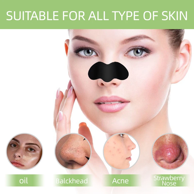 Coazon Charcoal Blackhead Peel Off Removal mask Deep Cleansing Pore Unclogging strips nose and chin blackhead strips for women