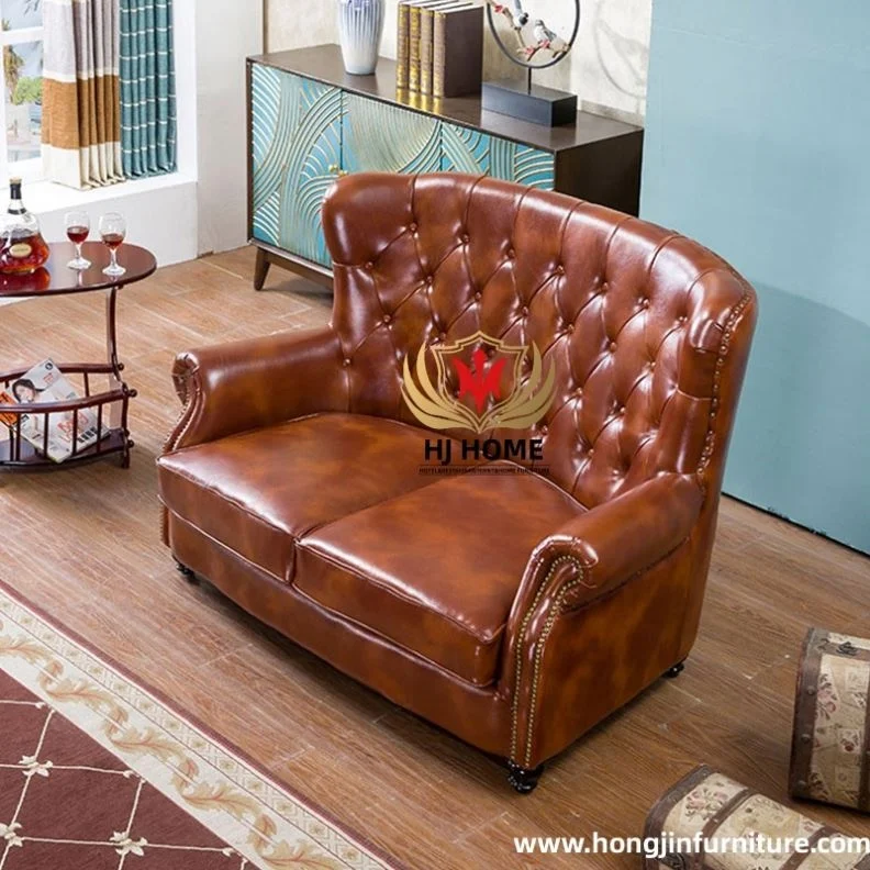 HJ домашний винтажный Лофт классический chesterfield диваны с ворсом мебель кожаный бар кафе Паб клубный салон Ретро промышленный диван